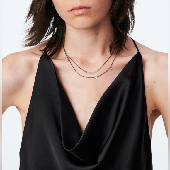 BLOGGERS FAVE ZARA FRINGED TOP - Picture 7 of 10